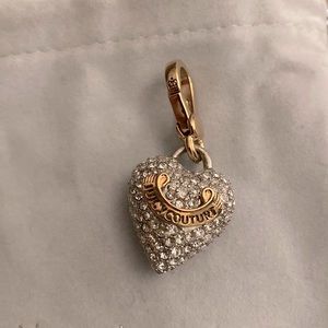 Juicy Couture bedazzled heart charm
